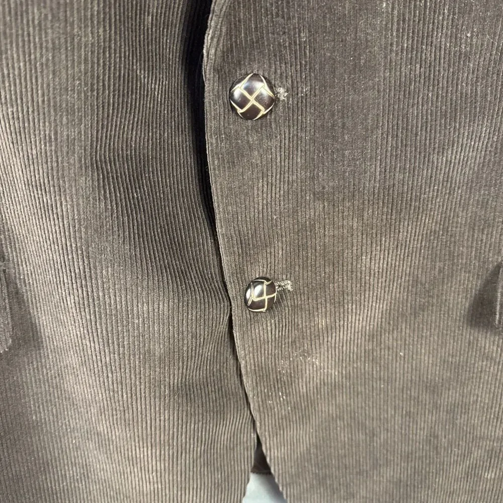 Lauren Ralph Lauren Mens Corduroy Blazer Jacket Brown 50R‎ Fine Wale 2 Button